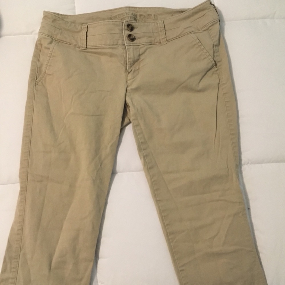 American Eagle khaki skinny jeans